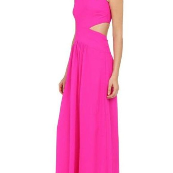 Queen of the Night Cutout Dress (Neon Pink!) - Picture 3 of 6